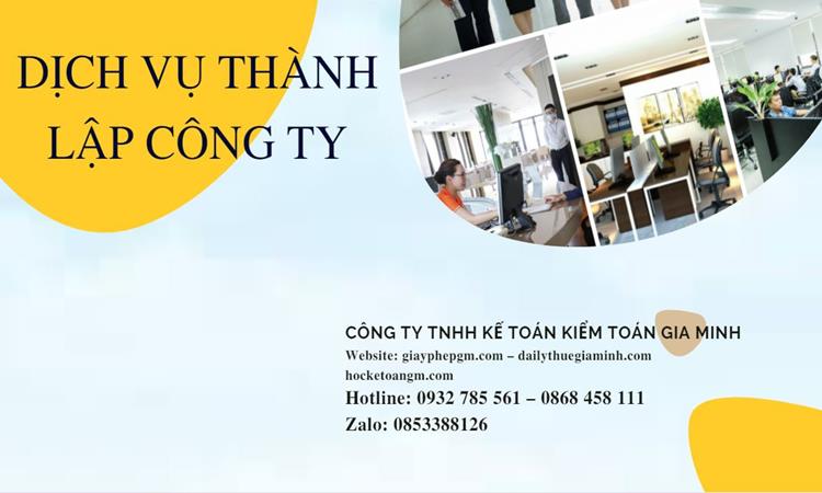 Thành lập công ty vật liệu xây dựng đúng luật tại Huyện Cần Giờ