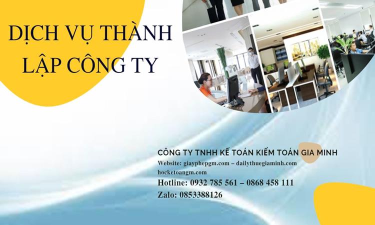 Thành lập công ty vật liệu xây dựng đúng luật tại Huyện Củ Chi