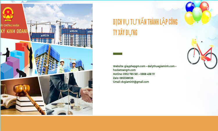 Thành lập công ty vật liệu xây dựng đúng luật tại TT Huế