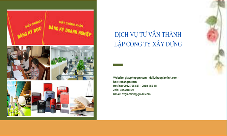 Thành lập công ty vật liệu xây dựng đúng luật tại Vĩnh Phúc
