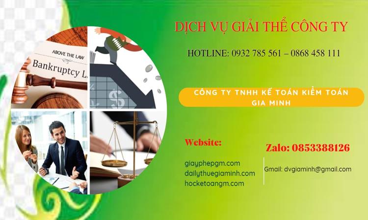 Thủ tục giải thể công ty tại An Giang