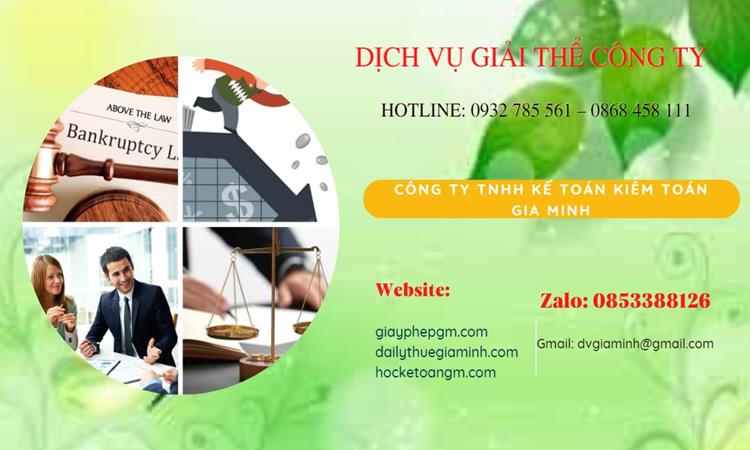 Thủ tục giải thể công ty tại Bắc Giang
