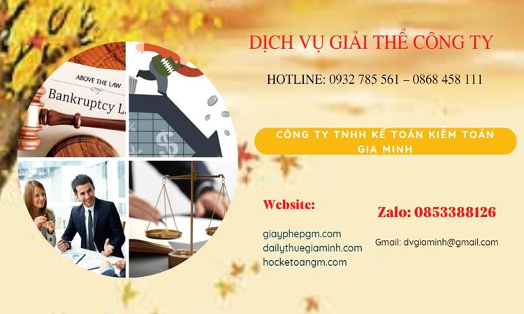 Thủ tục giải thể công ty tại Bình Định