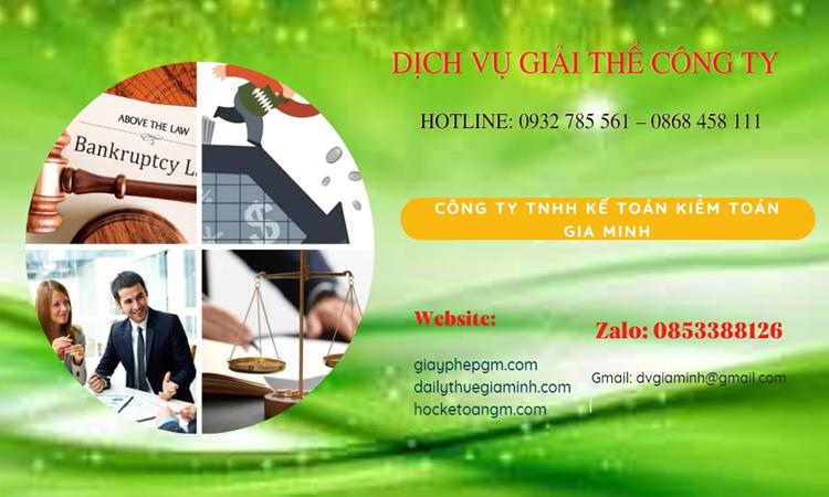 Thủ tục giải thể công ty tại Cao Bằng