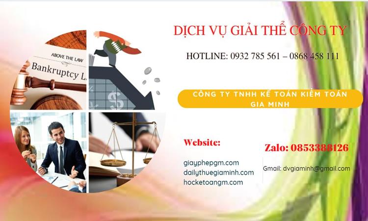 Thủ tục giải thể công ty tại Huế