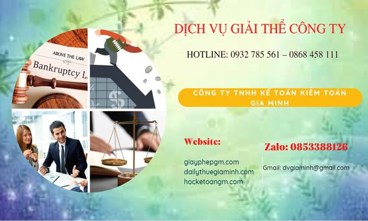 Thủ tục giải thể công ty tại Huyện Ân Thi