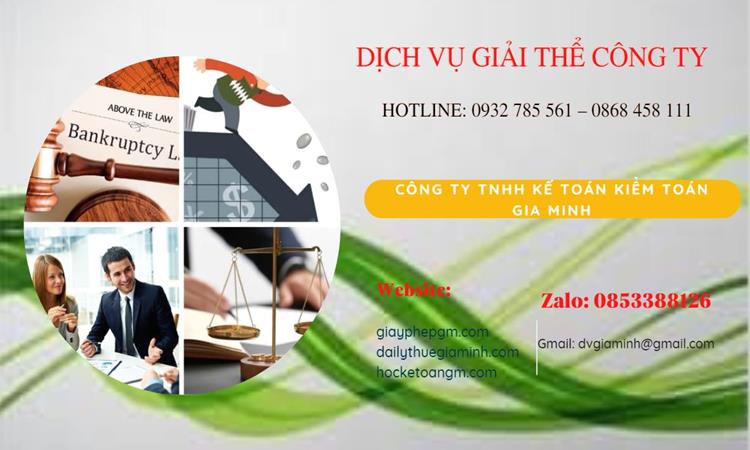 Thủ tục giải thể công ty tại Huyện Ba Vì