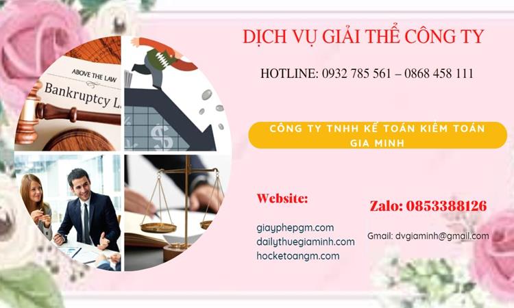 THỦ TỤC GIẢI THỂ CÔNG TY TẠI HUYỆN CỦ CHI CHUYÊN NGHIỆP NHANH 4 Thủ tục giải thể công ty tại Huyện Củ Chi