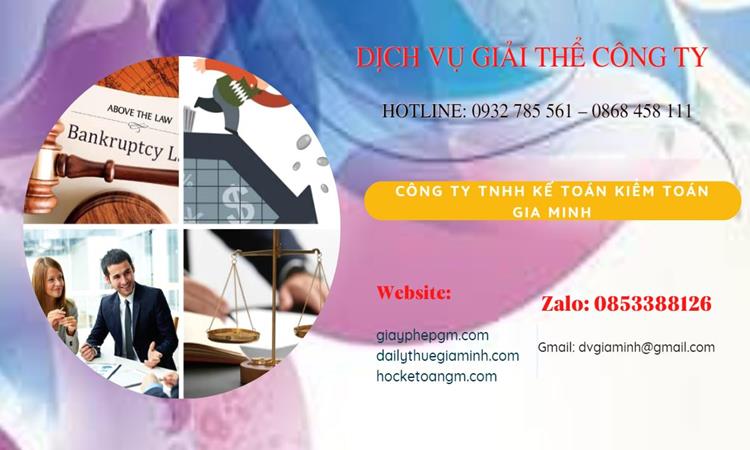 Thủ tục giải thể công ty tại Huyện Đông Anh