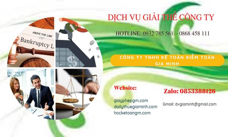 Thủ tục giải thể công ty tại Huyện Gia Lâm