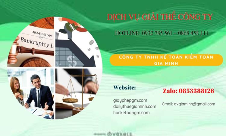 Thủ tục giải thể công ty tại Huyện Hóc Môn