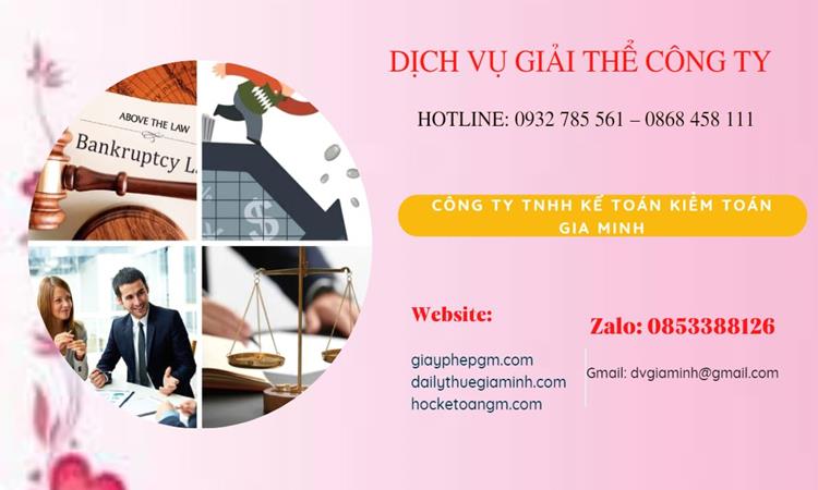 Thủ tục giải thể công ty tại Huyện Lý Nhân