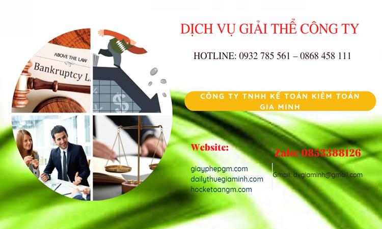Thủ tục giải thể công ty tại Huyện Mê Linh