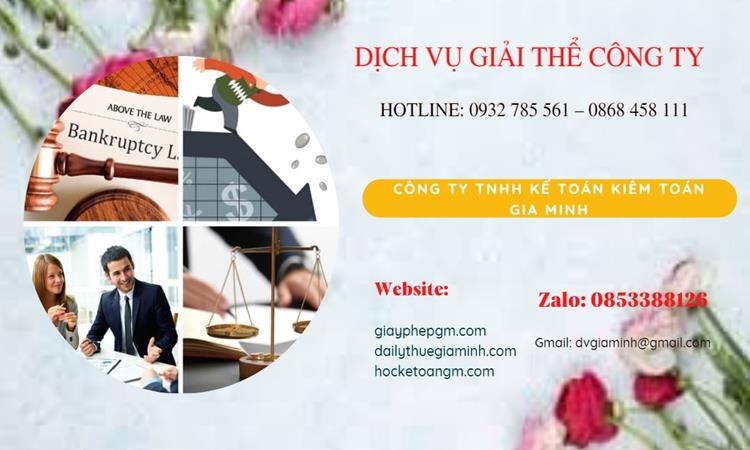 Thủ tục giải thể công ty tại Huyện Mỹ Đức