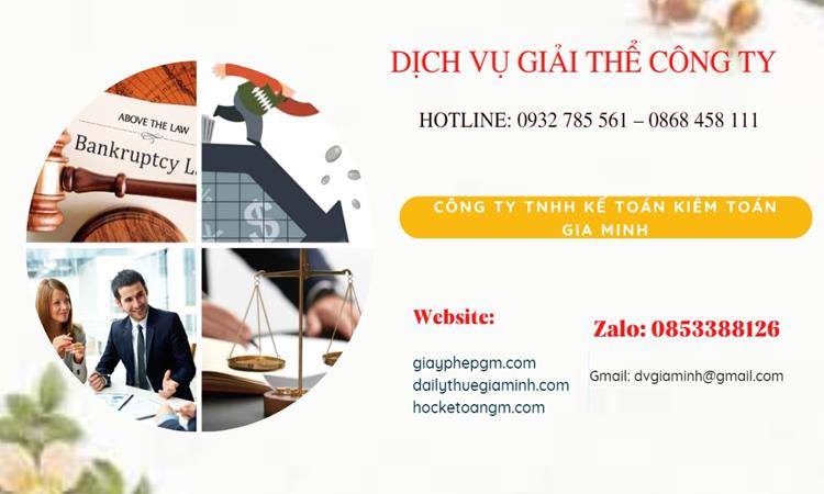 Thủ tục giải thể công ty tại Huyện Phù Cừ