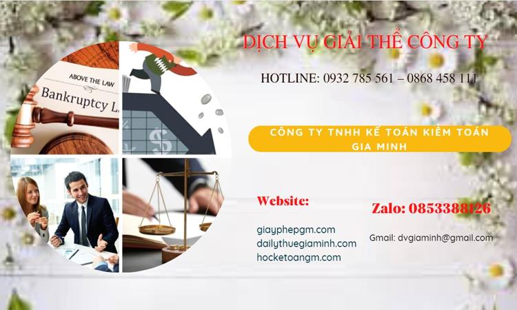Thủ tục giải thể công ty tại Huyện Phú Xuyên