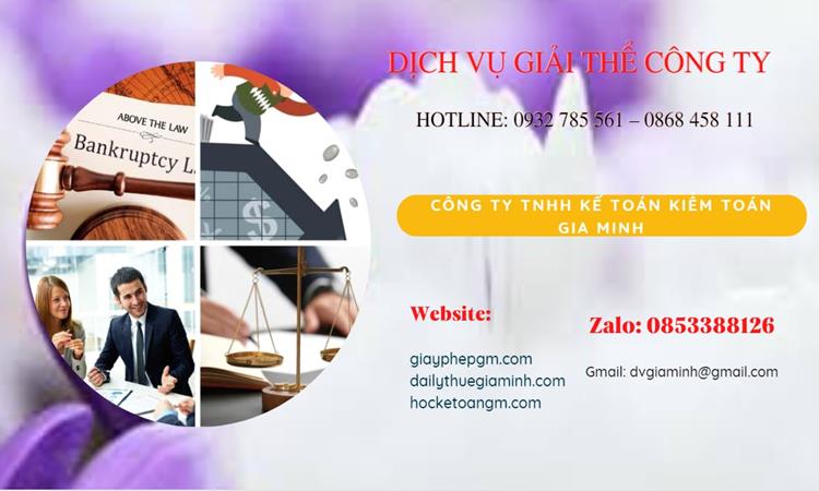 Thủ tục giải thể công ty tại Huyện Thanh Oai
