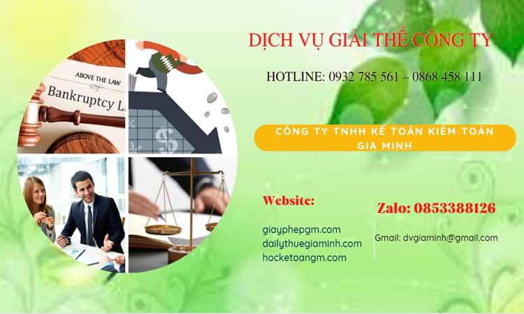 Thủ tục giải thể công ty tại Huyện Thường Tín