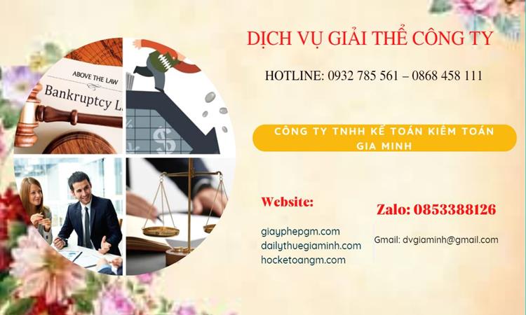 Thủ tục giải thể công ty tại Huyện Từ Liêm