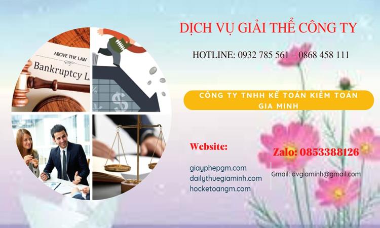 Thủ tục giải thể công ty tại Huyện Văn Giang