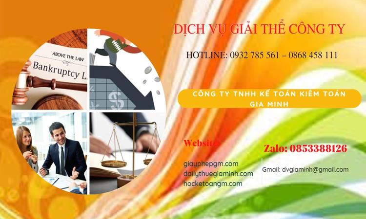 Thủ tục giải thể công ty tại Nha Trang