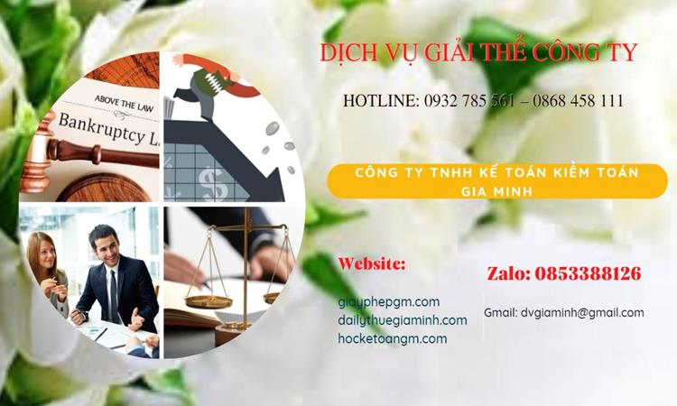 Thủ tục giải thể công ty tại Quận 12