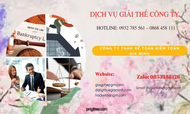 Thủ tục giải thể công ty tại Quận Tân Phú