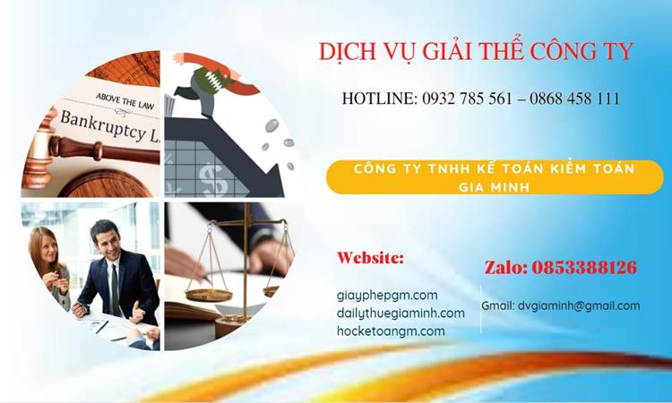 THỦ TỤC GIẢI THỂ CÔNG TY TẠI THÁI BÌNH CHUYÊN NGHIỆP NHANH 4 Thủ tục giải thể công ty tại Thái Bình