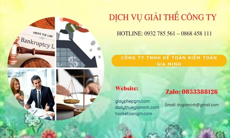Thủ tục giải thể công ty tại Thành Phố Phủ Lý