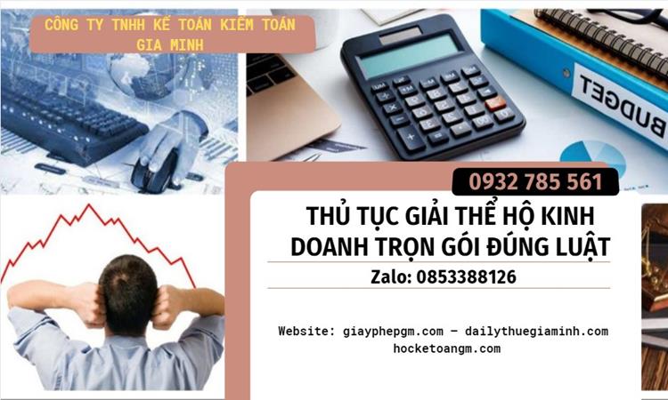 Thủ tục giải thể hộ kinh doanh trọn gói đúng luật
