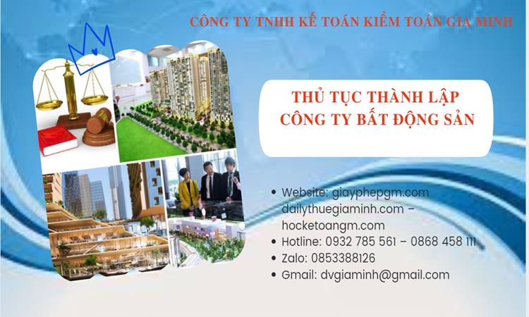 Thủ tục thành lập công ty bất động sản tại Bình Thuận