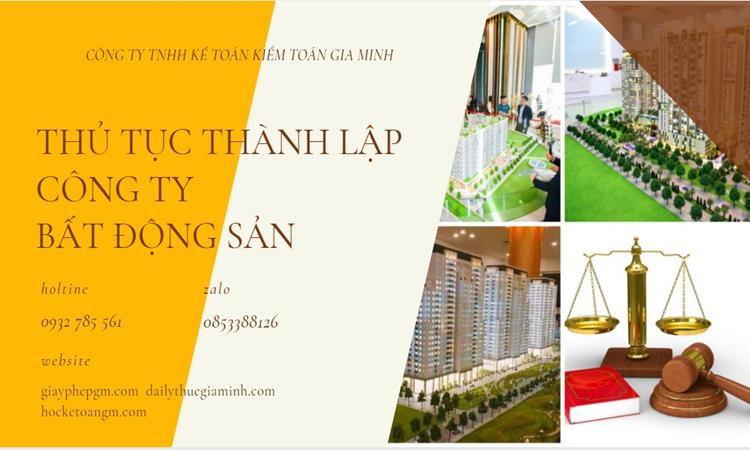 Thủ tục thành lập công ty bất động sản tại Gia Lai