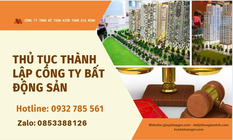 Thủ tục thành lập công ty bất động sản tại Hải Phòng
