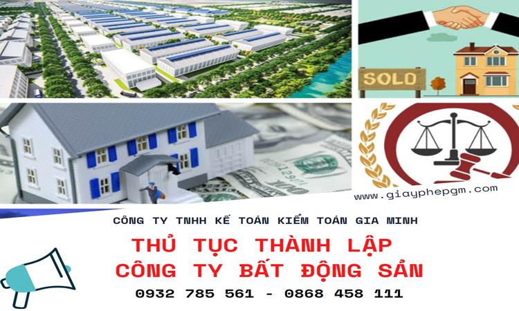 Thủ tục thành lập công ty bất động sản tại Huyện Ân Thi