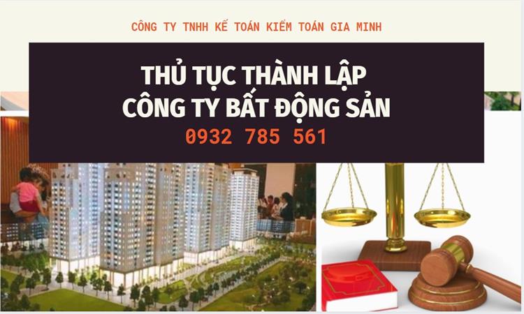 Thủ tục thành lập công ty bất động sản tại Huyện Bình Chánh