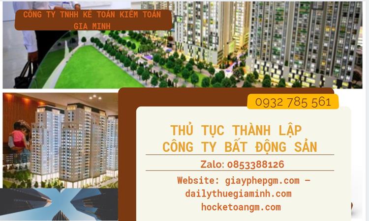 Thủ tục thành lập công ty bất động sản tại Huyện Chương Mỹ
