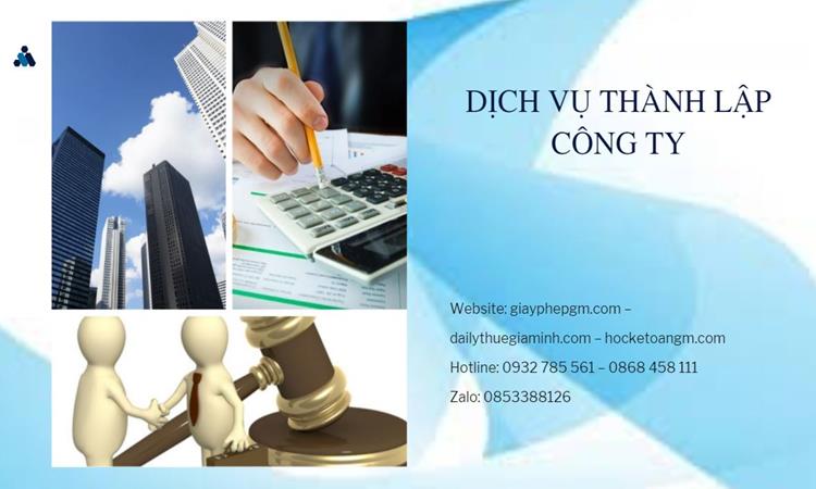 Thủ tục thành lập công ty bất động sản tại Huyện Củ Chi