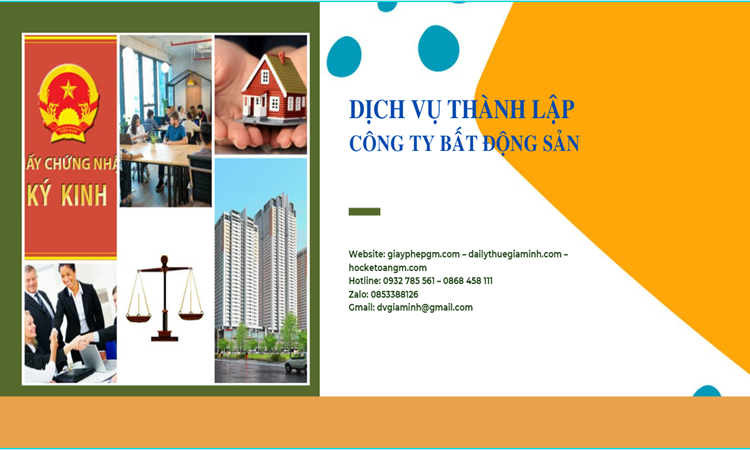 Thủ tục thành lập công ty bất động sản tại Huyện Phong Điền
