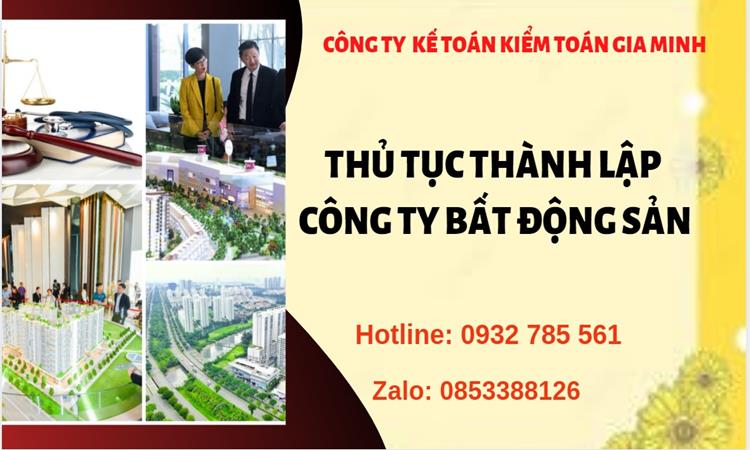 Thủ tục thành lập công ty bất động sản tại Huyện Phú Xuyên