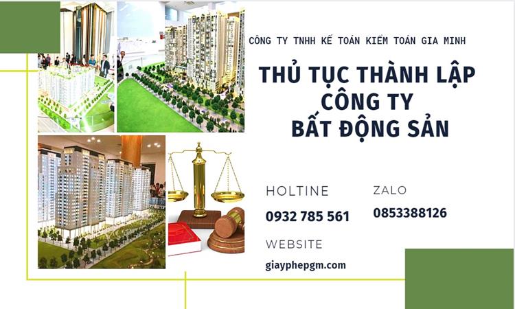 Thủ tục thành lập công ty bất động sản tại Huyện Phúc Thọ