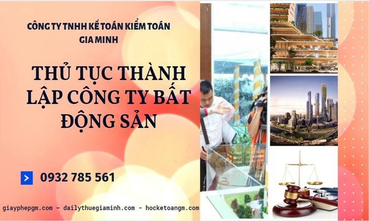 Thủ tục thành lập công ty bất động sản tại Huyện Sóc Sơn