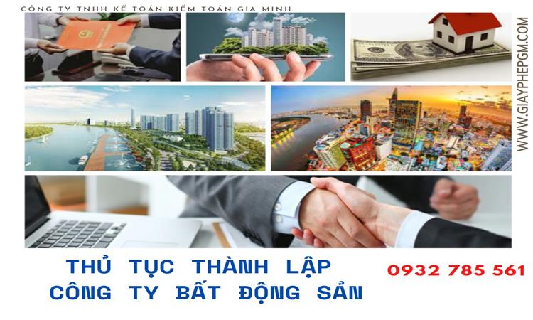 Thủ tục thành lập công ty bất động sản tại Huyện Tiên Lữ