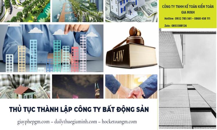 Thủ tục thành lập công ty bất động sản tại Huyện Văn Giang