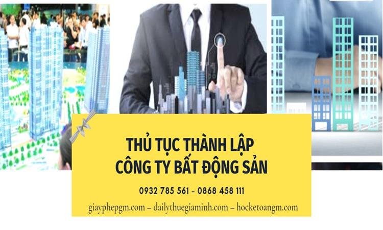 Thủ tục thành lập công ty bất động sản tại Huyện Yên Mỹ