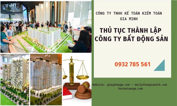 Thủ tục thành lập công ty bất động sản tại Kiên Giang