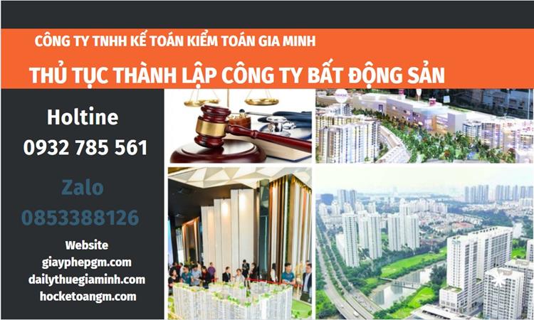 Thủ tục thành lập công ty bất động sản tại Lâm Đồng