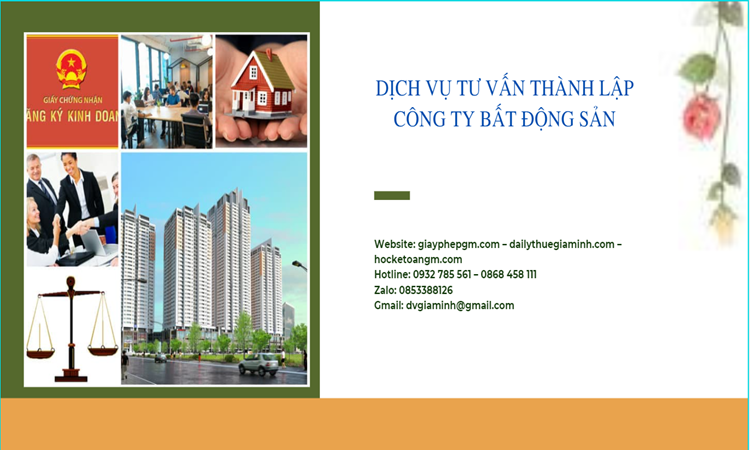 Thủ tục thành lập công ty bất động sản tại Lâm Đồng