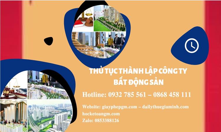 Thủ tục thành lập công ty bất động sản tại Lạng Sơn