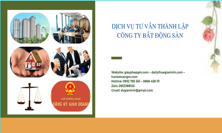 Thủ tục thành lập công ty bất động sản tại Lào Cai