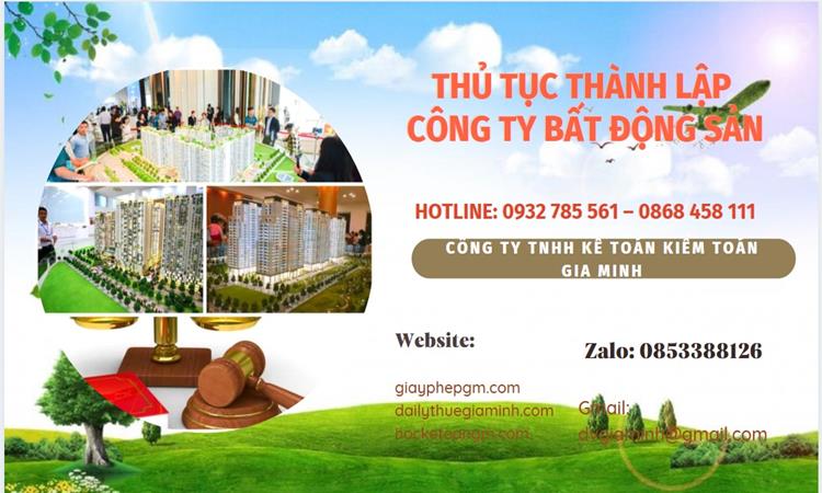 Thủ tục thành lập công ty bất động sản tại Nam Định